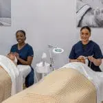 Two esthetics master course students